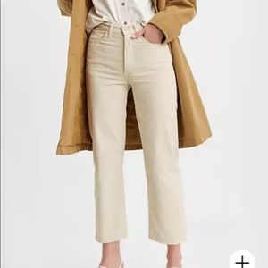 Levi Ribcage Straight Ankle Corduroys